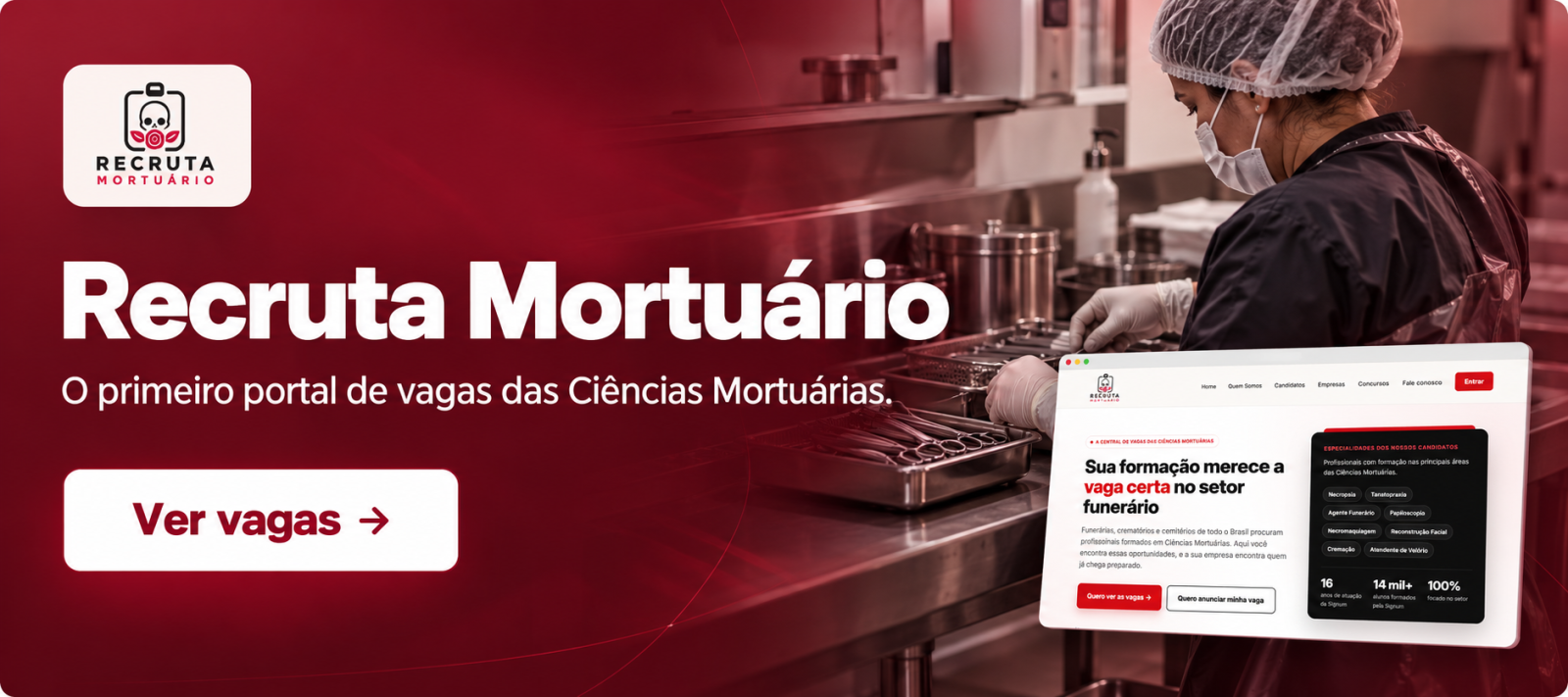 Curso presencial de Ciências Mortuárias em São Bernardo do Campo com estágio em necrotério